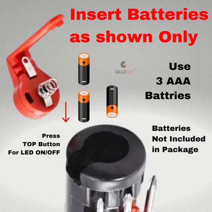 8 in 1 Screwdrivers with Worklight and Flashlight